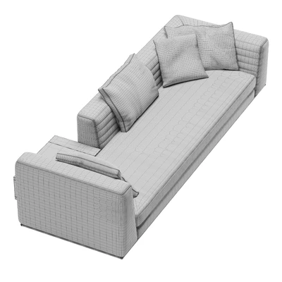 Sofa Minotti Roger Suite Low Mix With Case — Ver 3