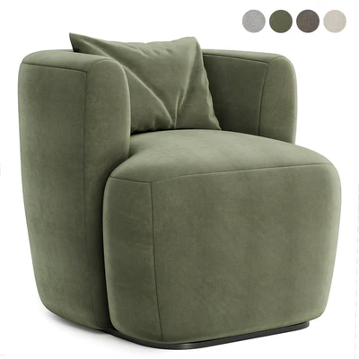 Fauteuil in bouclette Nidou armchair — Ver 4