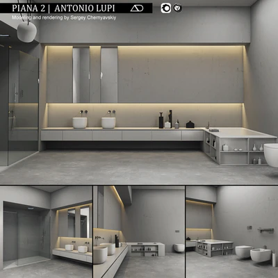 Bathroom furniture set Piana 2 — Ver 1