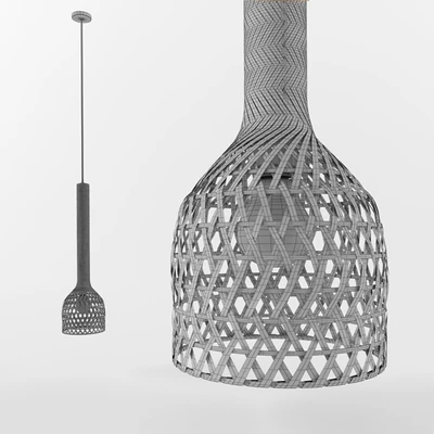 rattan ceiling lamp — Ver 2
