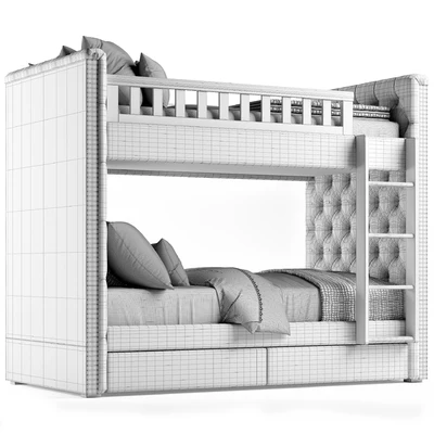 RH Chesterfield Bed — Вид 2