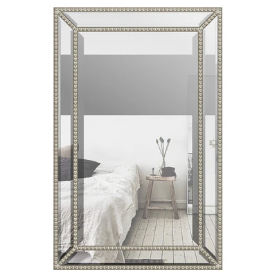 Beveled Beaded Accent Wall Mirror — Ver 1