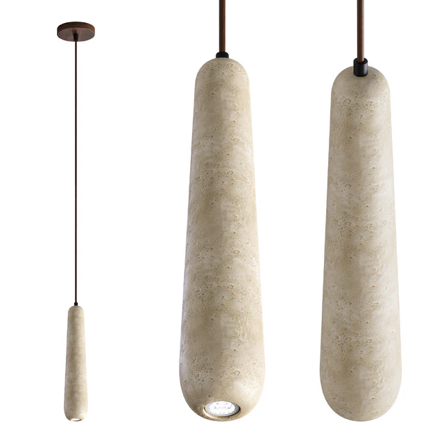 Japandi Travertine Pendant light by JAPANDISTORE — Descargar