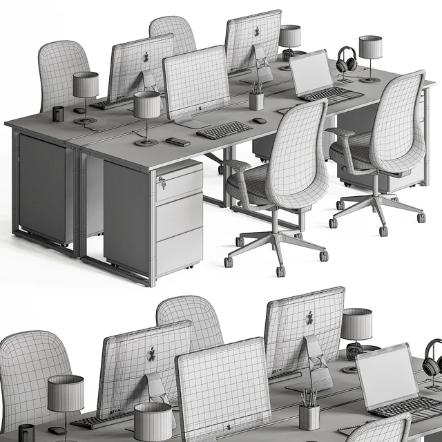 Employee Set - Office Furniture 570 — Скачать