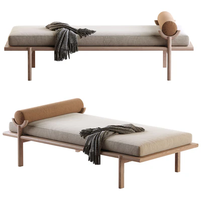 Walnut Crescent Lounge by Vonnegut Kraft — Вид 3