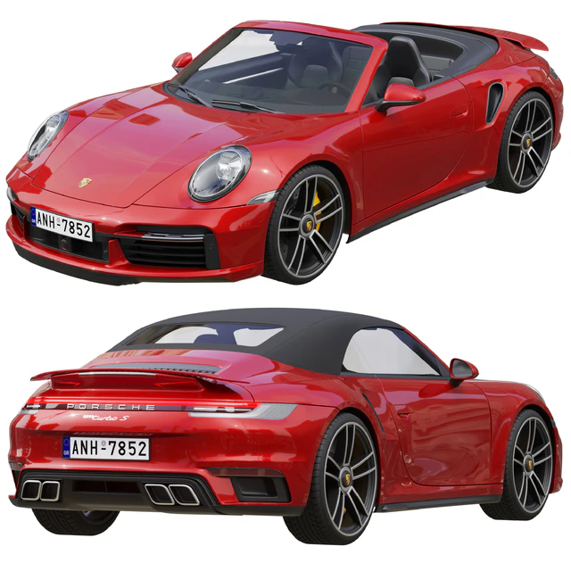 Porsche 911 Turbo S Cabriolet 2021 — Скачать