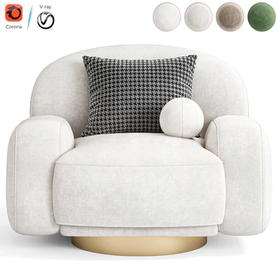 Swivel Chair Unide by Eichholtz — Ver 3