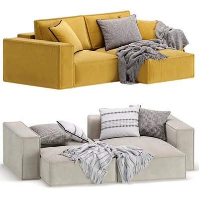 Corner Sofa Loft Ebi Happy Yellow — Вид 1