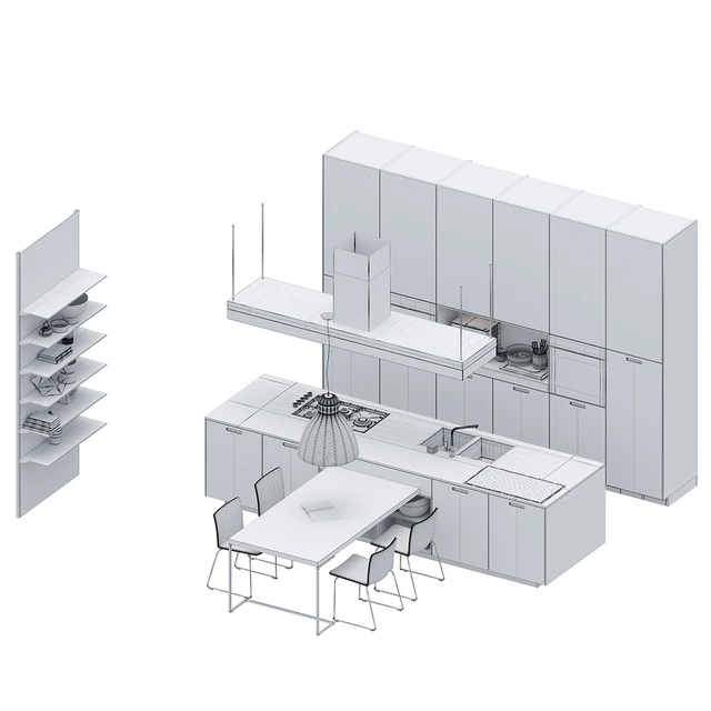 Kitchen Poliform Varenna Kyton (vray GGX, corona PBR) — Descargar