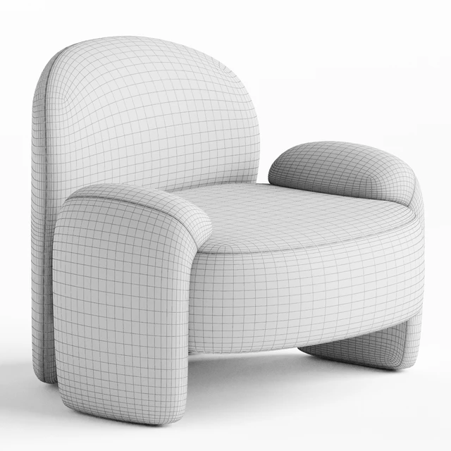 Paolo Castelli AMA Upholstered cotton armchair — Скачать