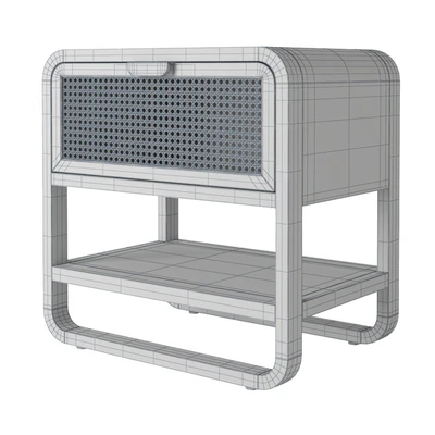 Crate and Barrel Anaise Cane Nightstand — Ver 2
