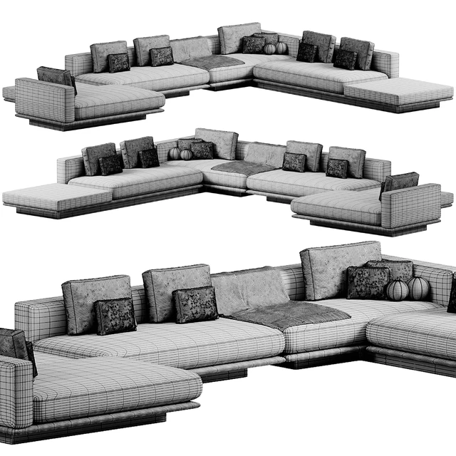 Minotti Horizonte Sofa | Диван — Скачать