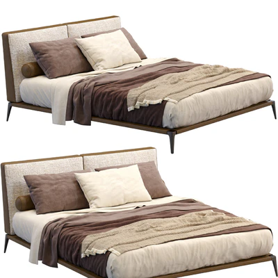 Leather Bed Park By Poliform — Ver 3