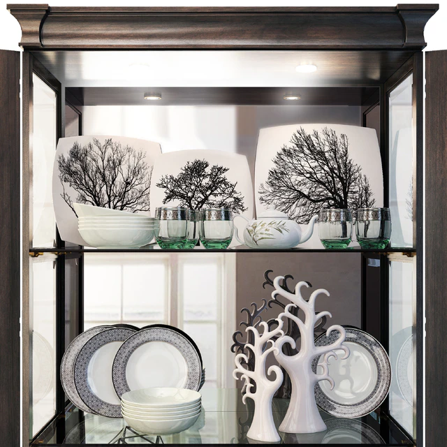 Шкаф / витрина Quinn. Cabinet / showcase by Hickory White — Скачать
