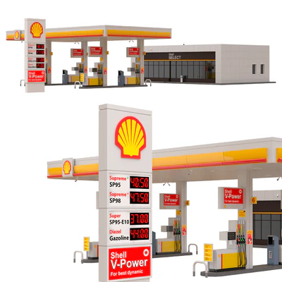 Автозаправочная станция Shell — Вид 1