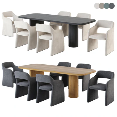 CAMERICH Echo Petite Chair. Archer Dining Table. — Вид 1