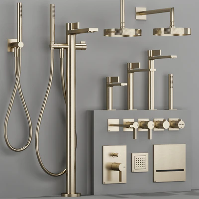 GESSI INVERSO RIGATO bathroom faucet set — Ver 2