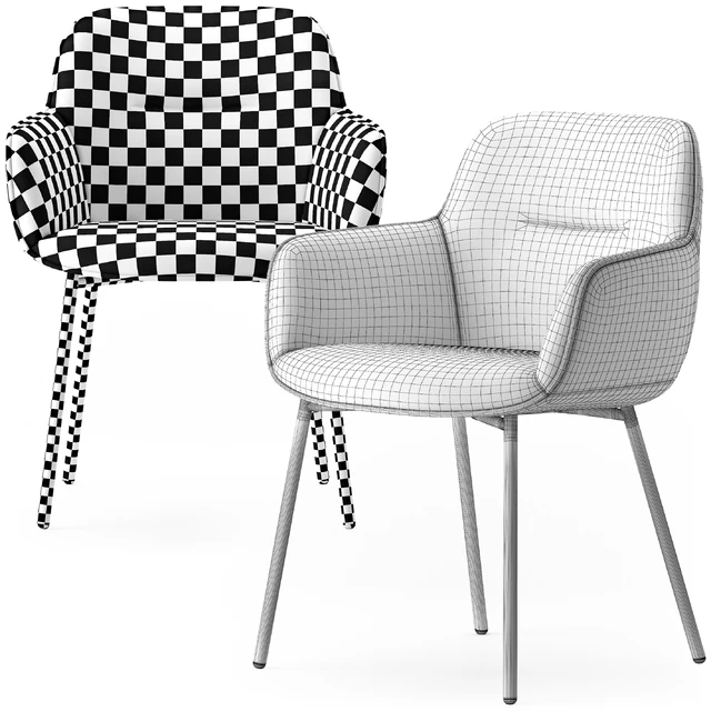 Calligaris Cocoon metal legs armchair — Скачать