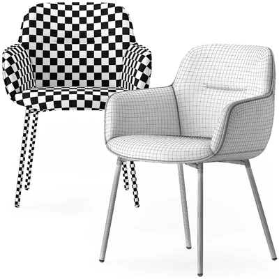 Calligaris Cocoon metal legs armchair — Вид 3