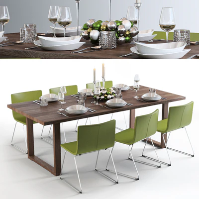 Ikea Bernhard MÖRBYLÅNGA dining set — Ver 1