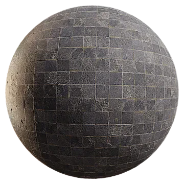 black stone tile 001 — Скачать
