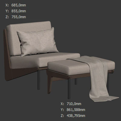 Kinney Teak Lounge Chair by Crate and Barrel — Ver 3