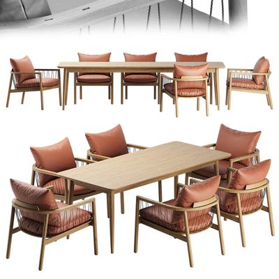 Kerry Lounge Chair Tate Walnut Extendable Midcentury Dining Table — Ver 1