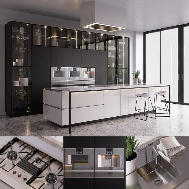 Kitchen Poliform Artex (vray GGX, corona PBR) — Descargar