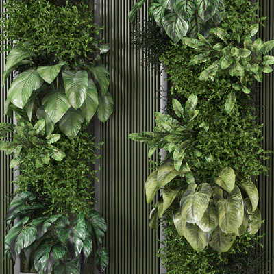 indoor wall vertical garden - Set 953 — Ver 3