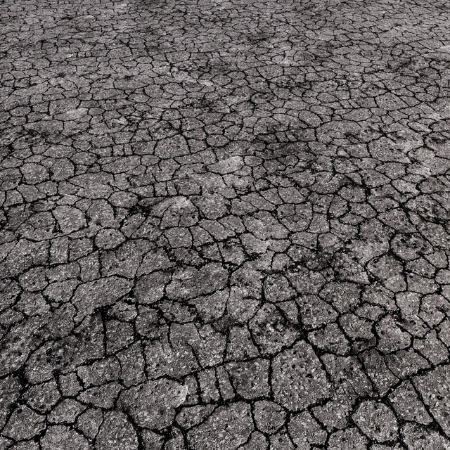 Cracked asphalt | Seamless | PBR — Descargar