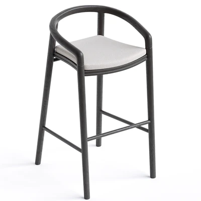 Solid Bar Stool with back Manutti — Вид 2