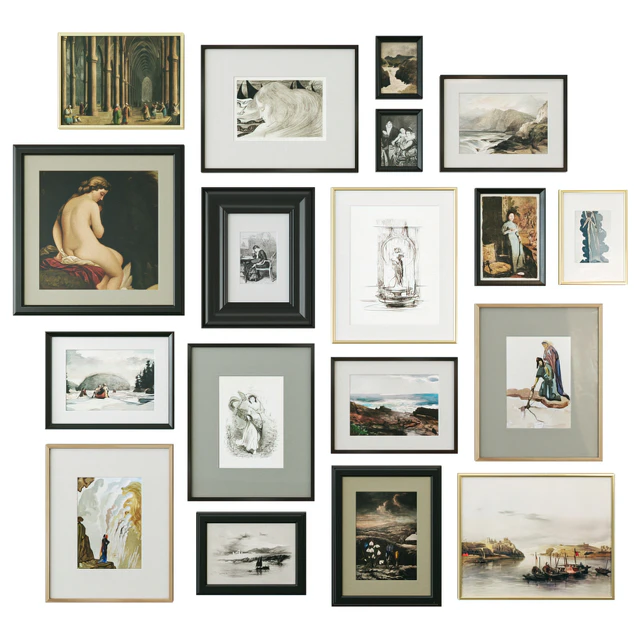 A set of paintings in classical frames — Descargar
