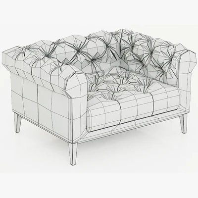 Restoration Hardware Italia Chesterfield Leather chair — Ver 2