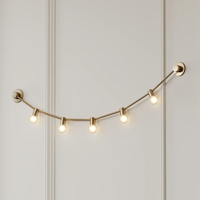 Garland of July 14th XS Gold Wall Sconce by CVL Luminaires — Скачать