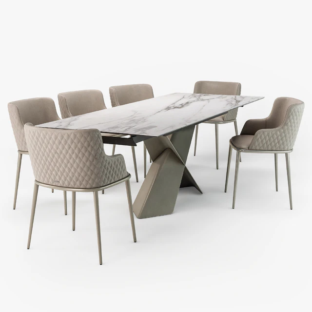 Tyron keramik drive table Magda ML armchair — Скачать
