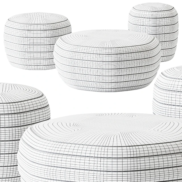 GALEATA Round Pouf by Paola Zani / Пуф — Скачать