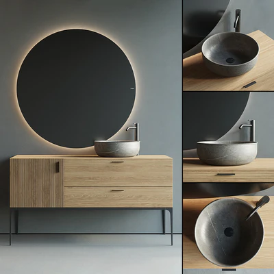 Inbani Grate 02 Vanity Unit Set 2 — Ver 1