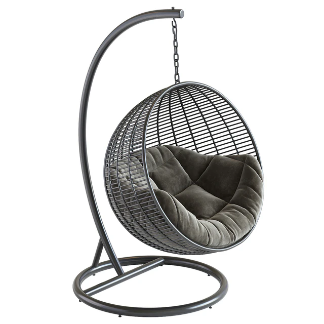 Fotel wiszący Cocoon De Luxe, czarny — Descargar