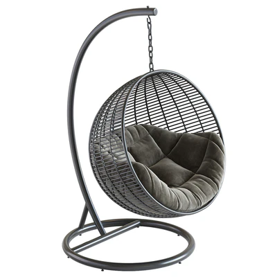 Fotel wiszący Cocoon De Luxe, czarny — Ver 3