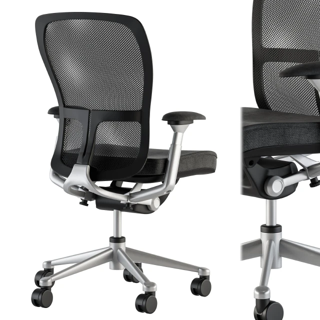 Office Chair Zody Black and White — Скачать