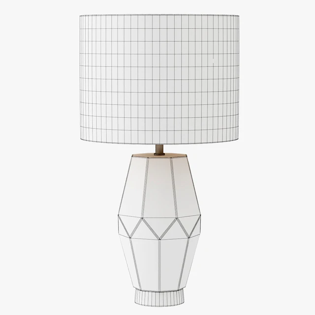 Faceted Stone Table Lamp — Скачать