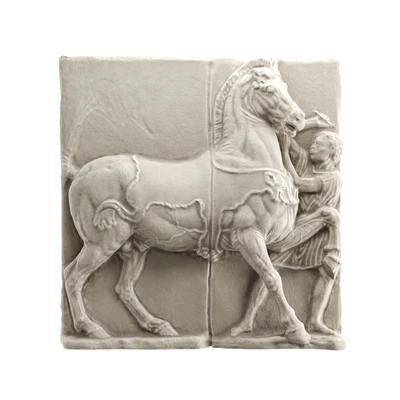 Horse and man wall classic relief — Вид 1