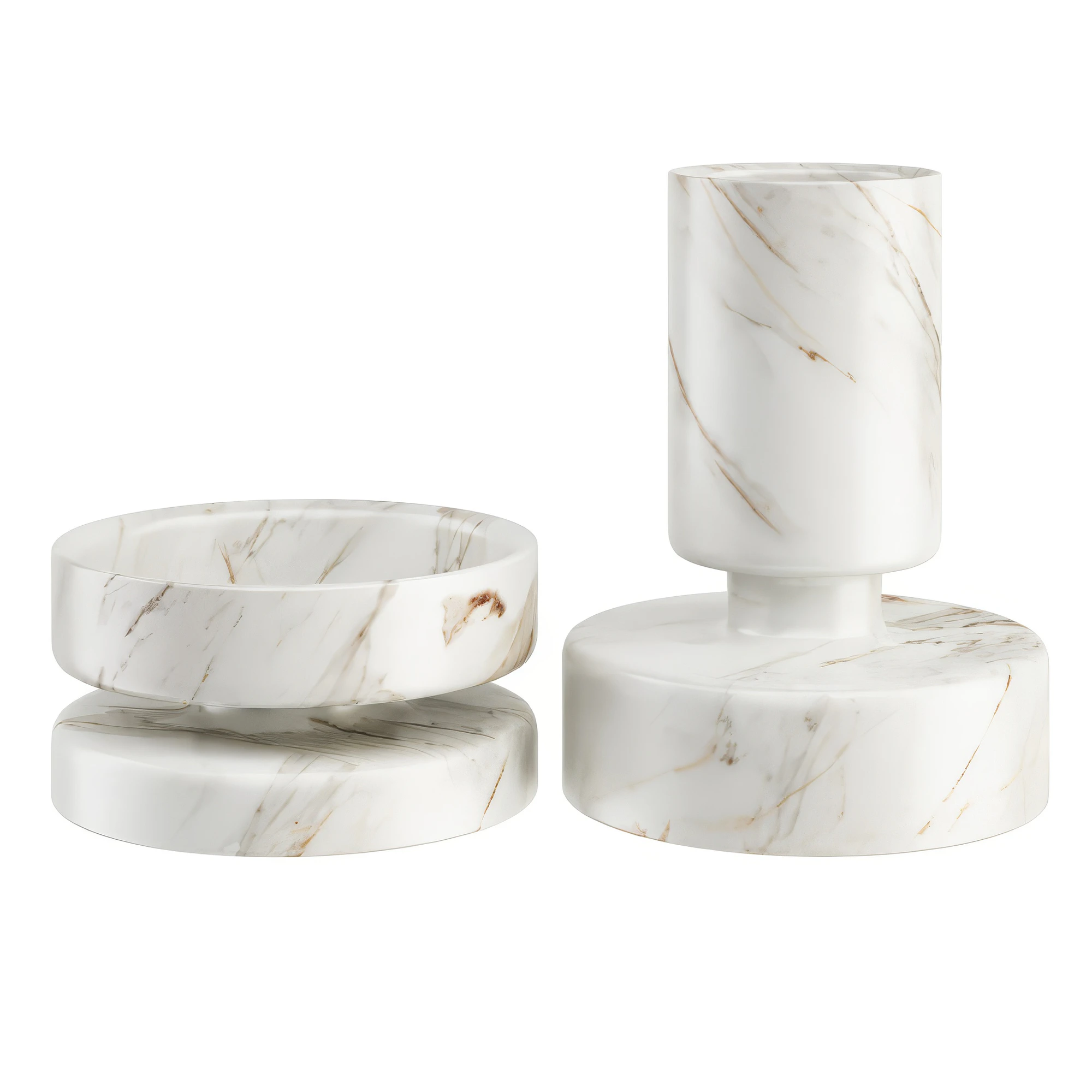 mangiarotti marbles bowl and vase by karakter — Descargar