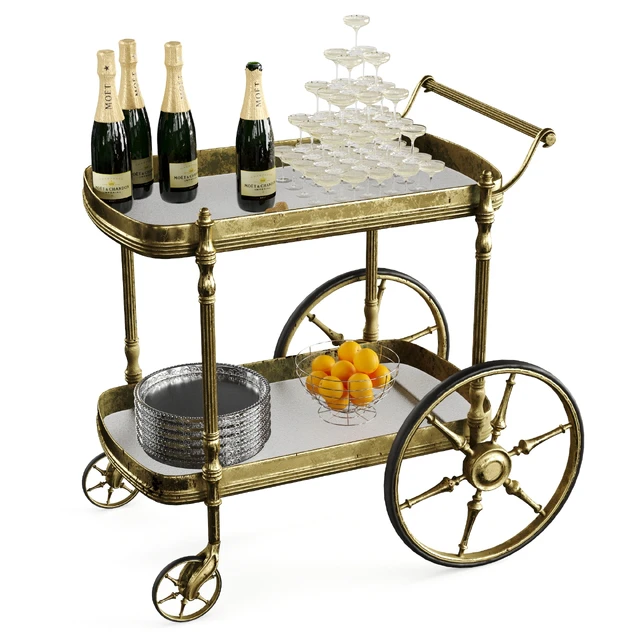 Bar cart champagne — Descargar
