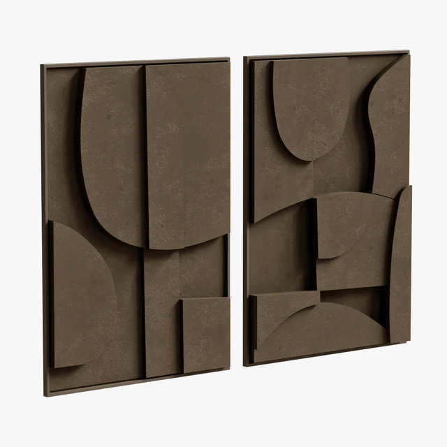 Duo Decor Sculpture Pictures Blanche Archi — Descargar