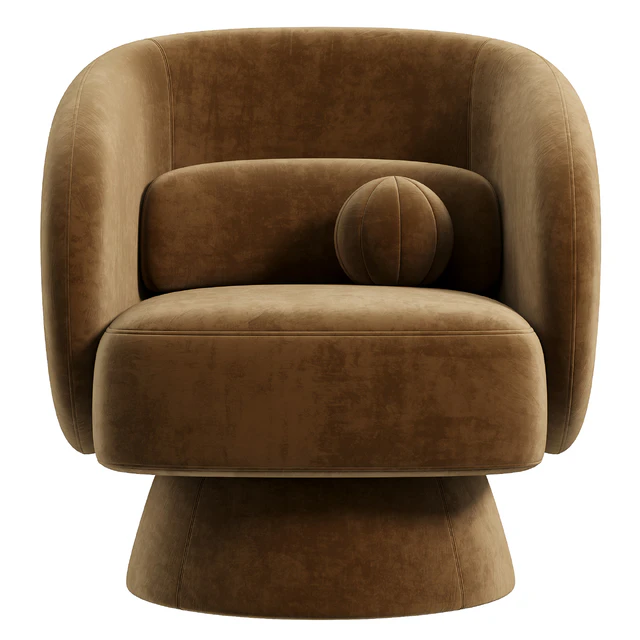 Saboor Upholstered Swivel Barrel Chair — Скачать