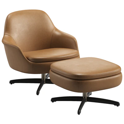 Sendai Swivel Armchair by Minotti — Ver 3