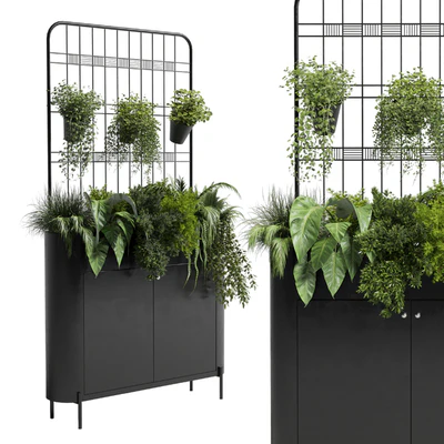 stand wall decor with shelves for the library and closet or showcase plants collection 175 — Ver 1