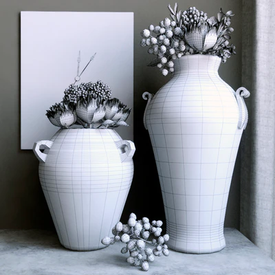 Vase with flowers — Ver 3