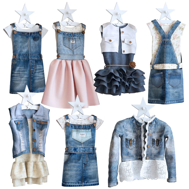 Jeans dresses for a little princesse — Descargar